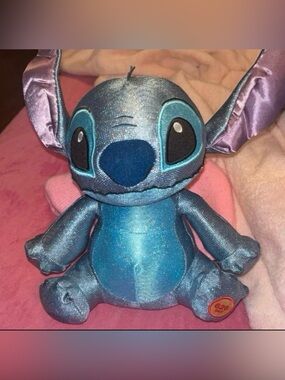 Disney Blue Sparkle Stitch Plush